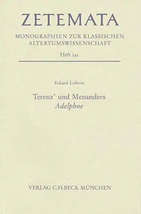 Lefèvre |  Terenz' und Menanders Adelphoe | Buch |  Sack Fachmedien