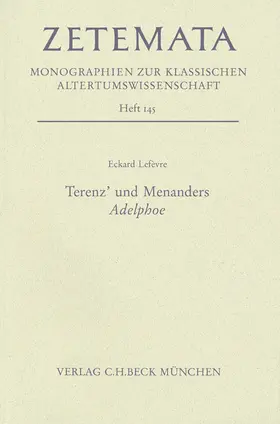 Lefèvre |  Terenz' und Menanders Adelphoe | eBook | Sack Fachmedien