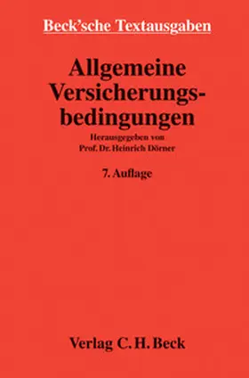 Dörner |  Allgemeine Versicherungsbedingungen | Buch |  Sack Fachmedien