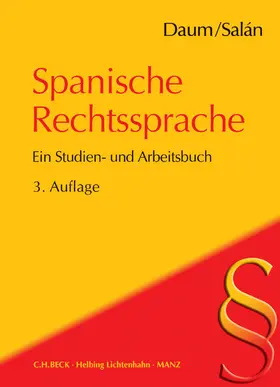 Daum / Salán García |  Spanische Rechtssprache | Buch |  Sack Fachmedien