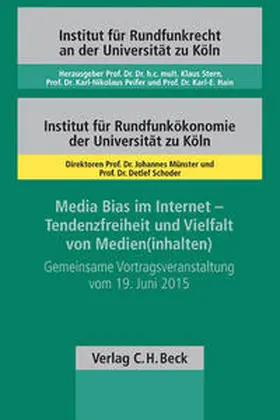  Media Bias im Internet - Tendenzfreiheit und Vielfalt von Medien(inhalten) | Buch |  Sack Fachmedien