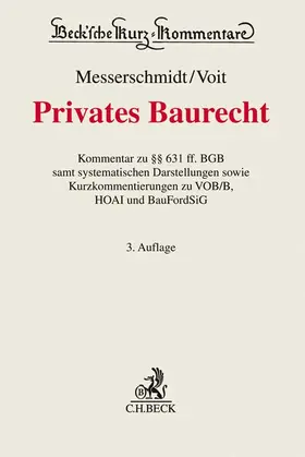 Messerschmidt / Voit | Privates Baurecht | Buch | 978-3-406-71075-9 | www2.sack.de