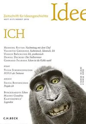 Raulff / Schlak | Zeitschrift für Ideengeschichte Heft XII/3 Herbst 2018 | Buch | 978-3-406-71863-2 | sack.de