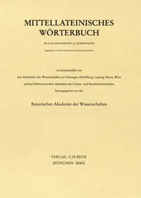  Mittellateinisches Wörterbuch  48. Lieferung (initium - instupefactibilis) | Buch |  Sack Fachmedien