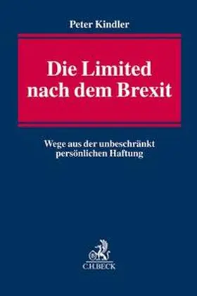 Kindler |  Die Limited nach dem Brexit | Buch |  Sack Fachmedien