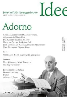 Spoerhase | Zeitschrift für Ideengeschichte Heft XIII/1 Frühjahr 2019 | Buch | 978-3-406-73543-1 | sack.de