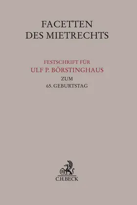 Artz / Eisenschmid / Schmidt |  Facetten des Mietrechts | Buch |  Sack Fachmedien