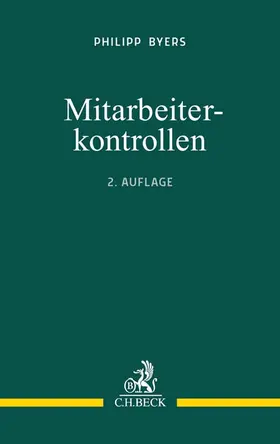 Byers |  Mitarbeiterkontrollen | Buch |  Sack Fachmedien