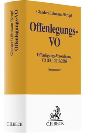 Glander / Lühmann / Kropf |  Offenlegungs-VO | Buch |  Sack Fachmedien