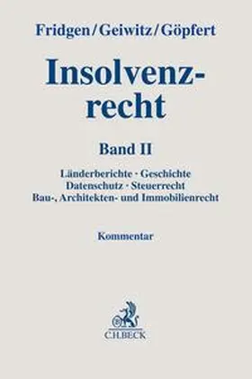Fridgen / Geiwitz / Göpfert |  Insolvenzrecht | Buch |  Sack Fachmedien