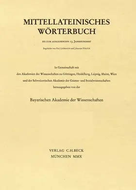 Mittellateinisches Wörterbuch  52. Lieferung (s - sandalus) | Buch | 978-3-406-78606-8 | sack.de