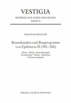 Prignitz |  Bauurkunden und Bauprogramm von Epidauros II (350-300) | eBook | Sack Fachmedien