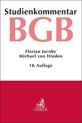 Jacoby / Hinden / Kropholler |  Bürgerliches Gesetzbuch | Buch |  Sack Fachmedien