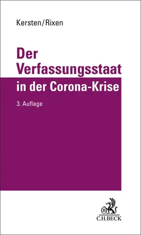 Kersten / Rixen |  Der Verfassungsstaat in der Corona-Krise | Buch |  Sack Fachmedien