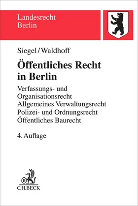 Siegel / Waldhoff |  Öffentliches Recht in Berlin | Buch |  Sack Fachmedien