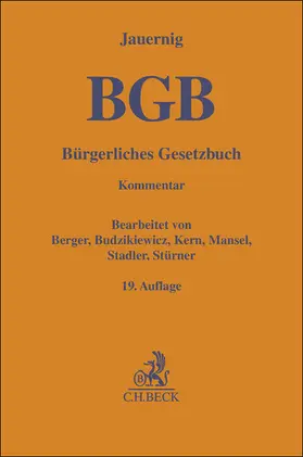 Jauernig |  Bürgerliches Gesetzbuch. BGB | Buch |  Sack Fachmedien