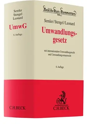 Semler / Stengel / Leonard |  Umwandlungsgesetz: UmwG  | Buch |  Sack Fachmedien