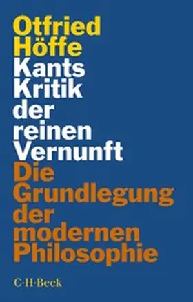 Höffe |  Kants Kritik der reinen Vernunft | eBook | Sack Fachmedien