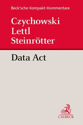 Czychowski / Lettl / Steinrötter |  Data Act | Buch |  Sack Fachmedien