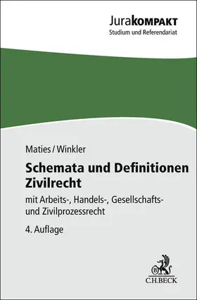 Maties / Winkler |  Schemata und Definitionen Zivilrecht | Buch |  Sack Fachmedien