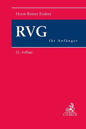 Enders | RVG für Anfänger | Buch | 978-3-406-82722-8 | sack.de