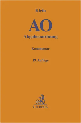 Abgabenordnung. AO | Buch | 978-3-406-83205-5 | sack.de