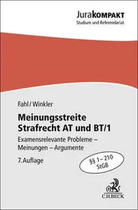 Fahl / Winkler |  Meinungsstreite Strafrecht AT und BT/1 | Buch |  Sack Fachmedien
