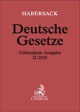 Habersack / Schönfelder |  Deutsche Gesetze Gebundene Ausgabe II/2025 | Buch |  Sack Fachmedien