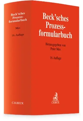 Mes |  Beck'sches Prozessformularbuch | Buch |  Sack Fachmedien