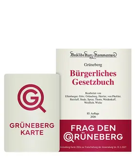 Grüneberg-Karte 2026 | Buch | 978-3-406-83602-2 | www2.sack.de