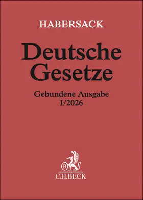 Habersack / Schönfelder |  Deutsche Gesetze Gebundene Ausgabe I/2026 | Buch |  Sack Fachmedien