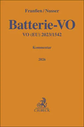 Franßen / Nusser |  Batterie-VO | Buch |  Sack Fachmedien
