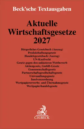  Aktuelle Wirtschaftsgesetze 2027 | Buch |  Sack Fachmedien