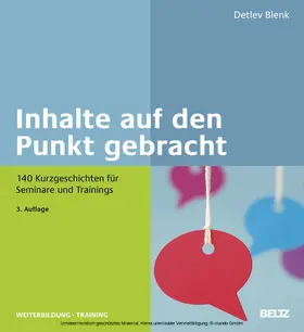 Blenk | Inhalte auf den Punkt gebracht | E-Book | sack.de