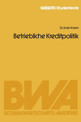 Kreim |  Betriebliche Kreditpolitik | Buch |  Sack Fachmedien