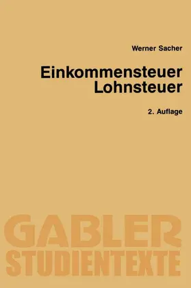 Sacher |  Einkommensteuer / Lohnsteuer | Buch |  Sack Fachmedien