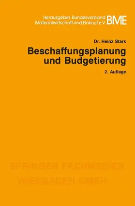 Stark |  Beschaffungsplanung und Budgetierung | Buch |  Sack Fachmedien
