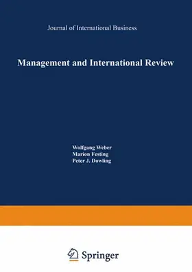 Weber / Dowling / Festing |  Management and International Review | Buch |  Sack Fachmedien
