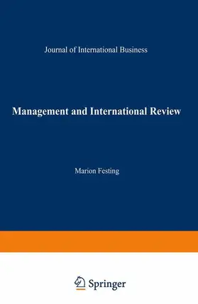 Festing |  Management and International Review | Buch |  Sack Fachmedien