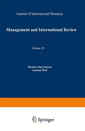 Wolf / Oesterle |  Management International Review | Buch |  Sack Fachmedien