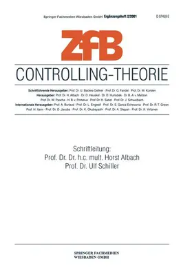 Schiller / Albach |  Controlling-Theorie | Buch |  Sack Fachmedien