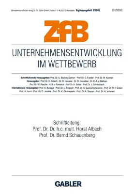 Schauenberg / Albach |  Unternehmensentwicklung im Wettbewerb | Buch |  Sack Fachmedien