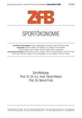 Frick / Albach |  Sportökonomie | Buch |  Sack Fachmedien