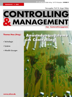 Hess |  Anwendungssysteme im Controlling: Was treibt die Entwicklung? | Buch |  Sack Fachmedien