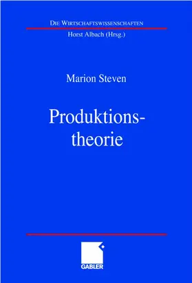 Steven |  Produktionstheorie | Buch |  Sack Fachmedien