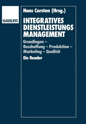 Corsten |  Integratives Dienstleistungsmanagement | Buch |  Sack Fachmedien