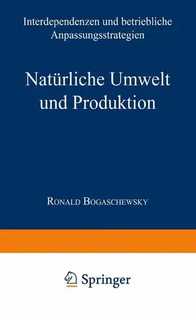 Bogaschewsky |  Natürliche Umwelt und Produktion | Buch |  Sack Fachmedien