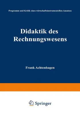 Frank |  Didaktik des Rechnungswesens | Buch |  Sack Fachmedien