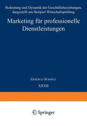 Schmitz |  Marketing für professionelle Dienstleistungen | Buch |  Sack Fachmedien