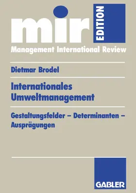 Brodel |  Internationales Umweltmanagement | Buch |  Sack Fachmedien